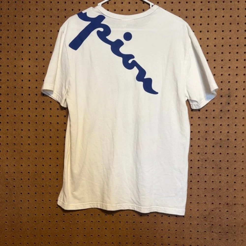 Champion‎ Mens White Big Logo Wrap Around Graphic T-Shirt Medium Streetwear - Picture 2 of 6